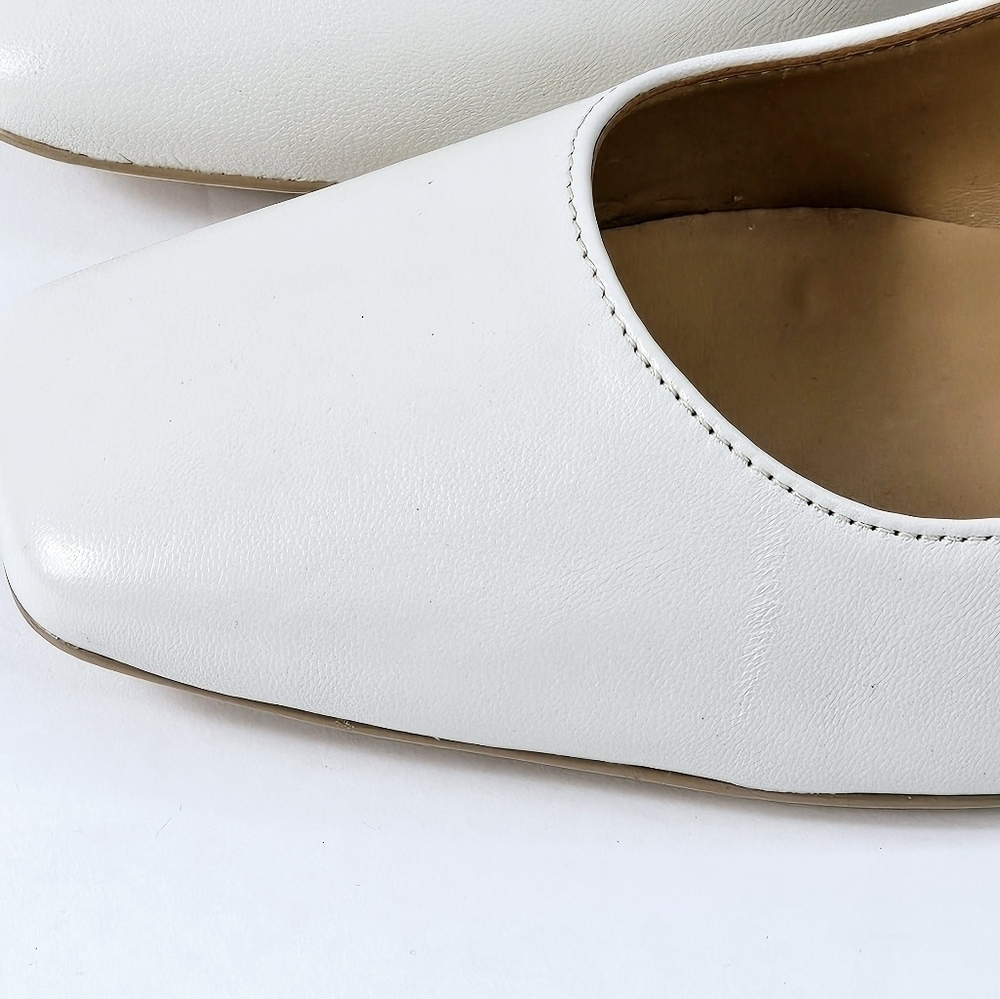New! Naturalizer Karina Pump Leather Chunky Block Heel Square Toe Shoes. - Picture 7 of 16